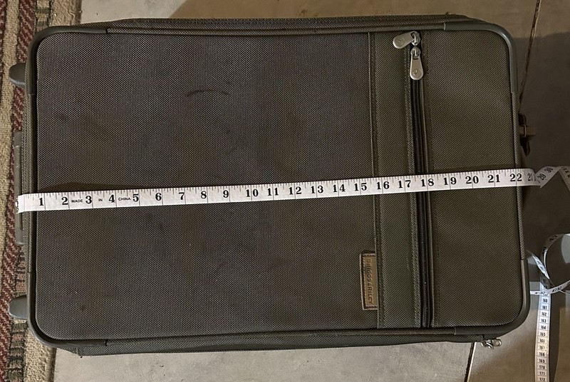 Briggs & Riley 26 Inch Baseline Upright Olive Expandable Checked Suitcase U26NX