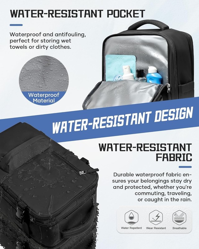 Large Travel Backpack Carry on Flight Approved Laptop Work Business Backpack ... gallery