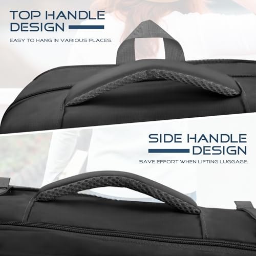 Travel Backpack, Expandable Carry on Backpack for Men, TSA 17.3 inch Black gallery