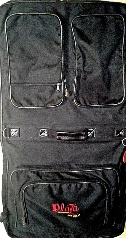 Plaza Hotel (Las Vegas)-Dress Suit Foldable Luggage Garment Bag-Hanging-Black
