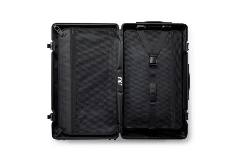 July Checked Trunk Luggage Matte Moss Green New, NIB $555 gallery