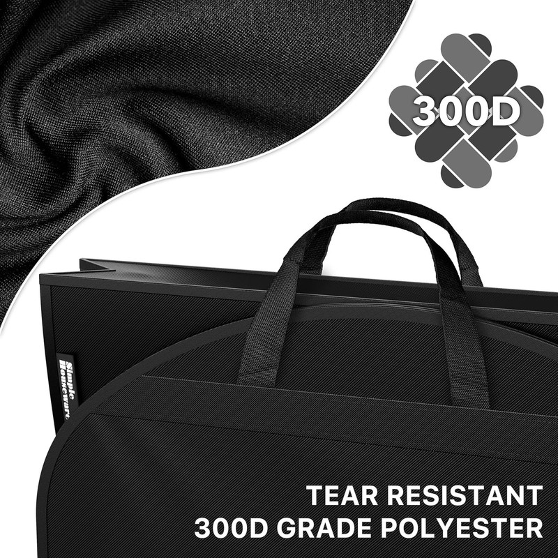 Spacious 60'' Polyester Garment Bag with Dual Pockets for Organized Travel gallery