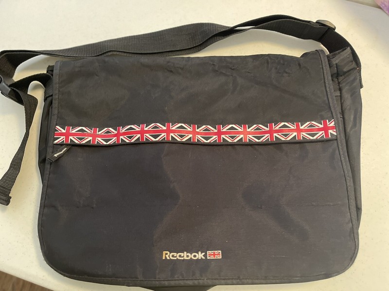Black Reebok Multi Purpose Travel/Computer School Bag Pockets, Zippers.
