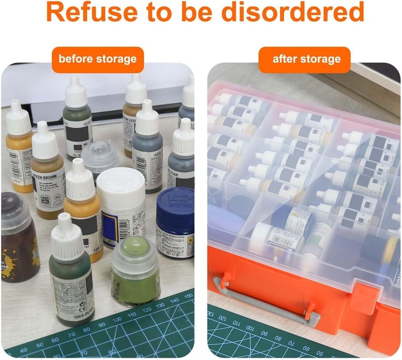 1set Model Paint Organizer with 60 Holes Diameter 32.5mm Pigment Bottle Stora... gallery