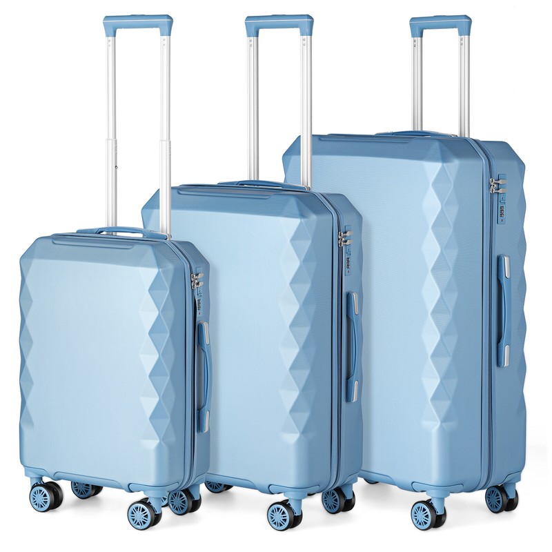 Set of 3 Modern Travel Suitcase Hardside Luggage Set Spinner Wheel 20/24/28" gallery