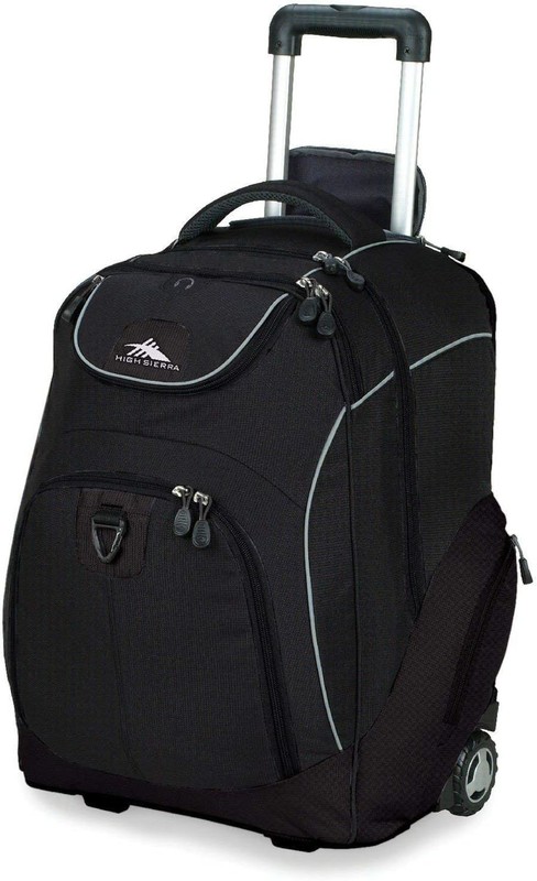 Powerglide Wheeled Backpack, Black, One Size gallery