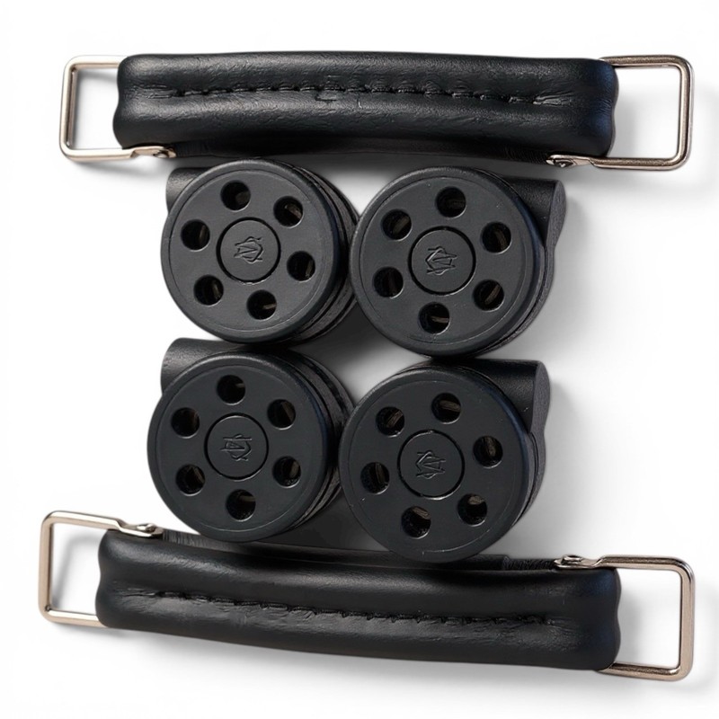 RIMOWA Wheels x 4 Set RIMOWA Black Classic + 2 Classic Black Handles Set