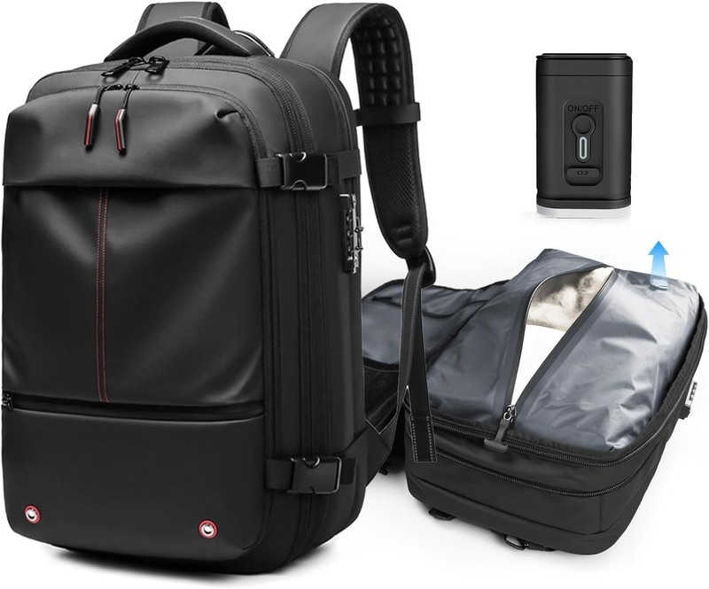 Water-Resistant 60L Vacuum Compression Backpack - Perfect for Travel & Hiking gallery