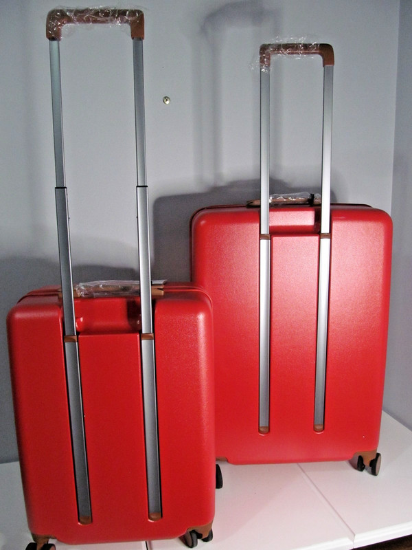 Bric's Malino-Italy-Ferrara Collection Red Luggage Set Carry On & Check In-NWT gallery