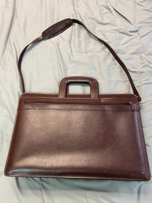 Vintage Vinyl Top loading Breifcase Attache soft