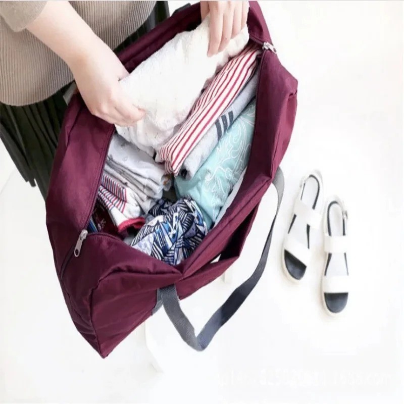 Foldable Travel Duffel Bag Lightweight Packable Carry On Weekender Waterproof gallery