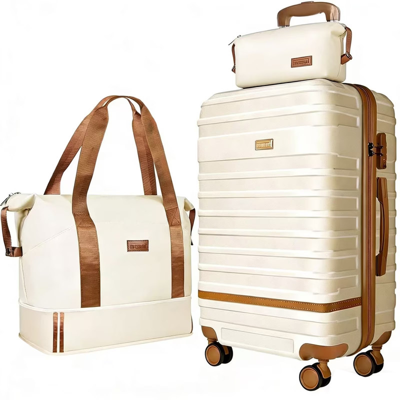 Expandable Luggage Set TSA Lock Spinner Wheels Carry On Suitcase 20″