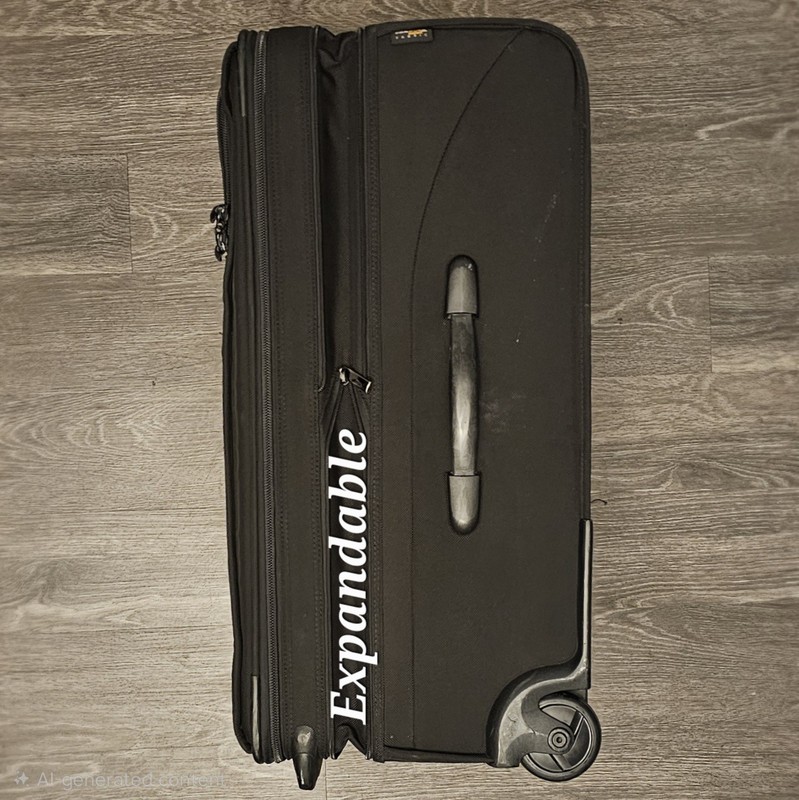 Kirkland Signature Black 27” Upright Expandable Wheeled Large Trip Suitcase gallery
