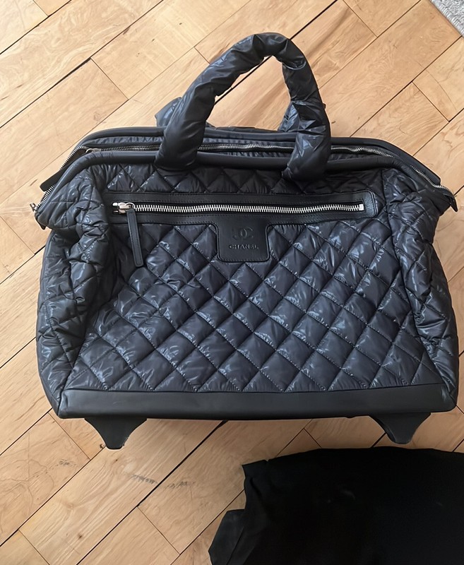 Chanel 2012 Coco Cocoon Quilted Case Trolley Black Luggage gallery