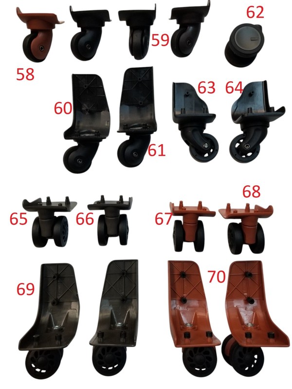 Luggage Replacement Wheels Suitcase Part Spinner Wheel Assorted Brands gallery