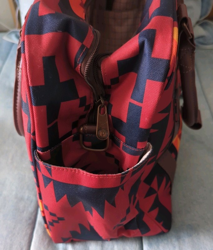 Pendleton Weekender Bag Southwest Spider Rock Print Back Trolley Strap NWT gallery