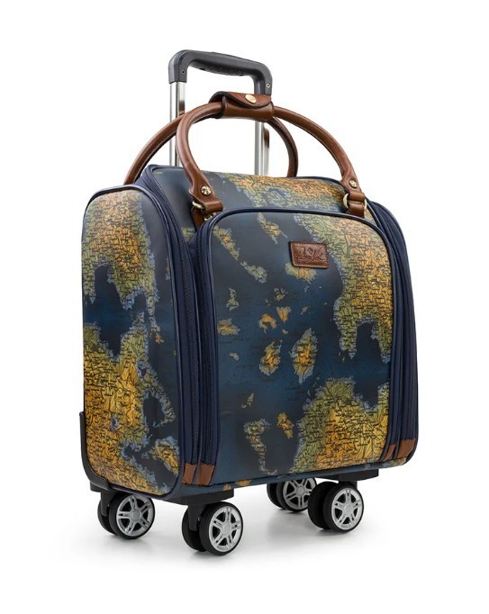 PATRICIA NASH Vitalia Greek Map Print Softside Underseater NWT