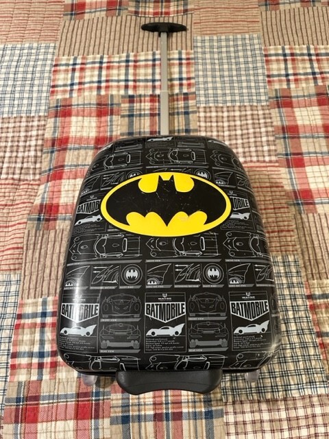 Batman Multi-Color Hard Carry-On Luggage Pre-Owned