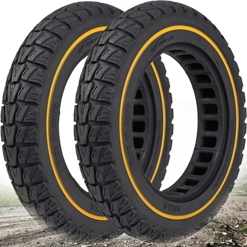 10 Inch Solid Tire Replacement for Electric Scooters, 10×2.125 Tubeless Tyres