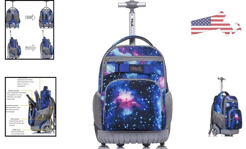 Sturdy Rolling Backpack - Efficiently Organized - Fits Major US Airlines gallery