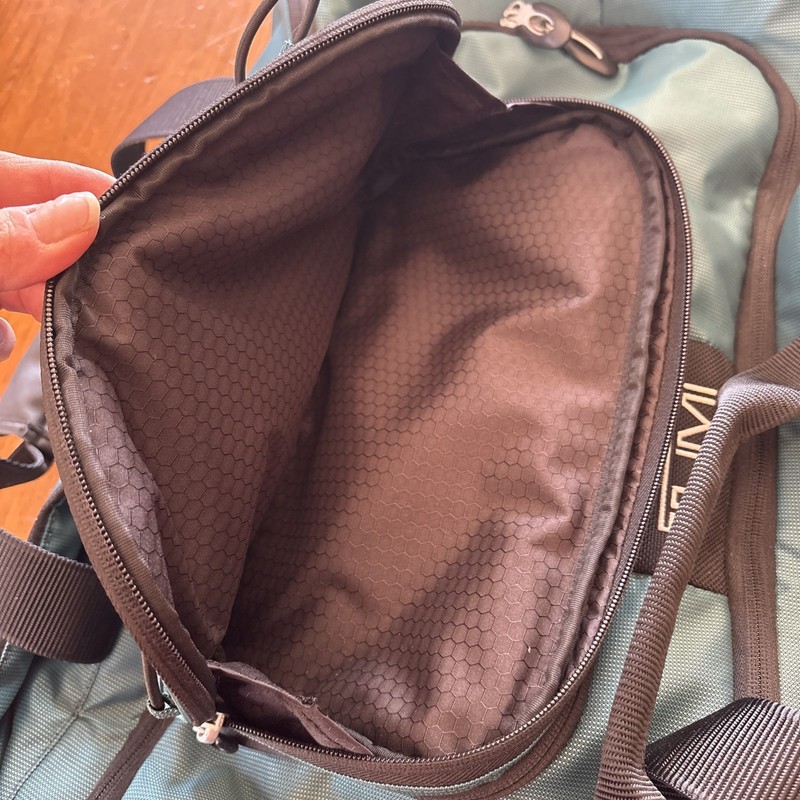 TUMI Dual Backpack Duffle Excursion Carry On Travel Bag Teal gallery