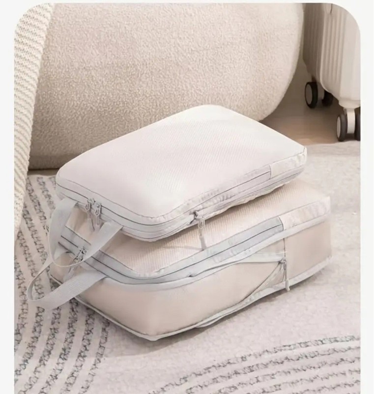 Packing Cubes Compression Travel 4pc Set Lightweight Luggage Compressible Choice gallery