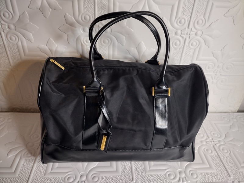 Estee Lauder Large Duffle Bag Travel Bag Black Double Handle