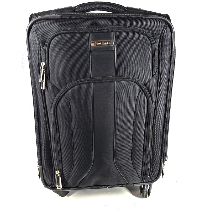 Samsonite 23″ Carry On Softside Spinner Expandable Suitcase Luggage – Black V1
