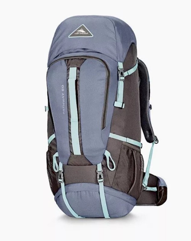 High Sierra Pathway Series 70L Backpack Grey Blue Haze Bag Travel Luggage Pack