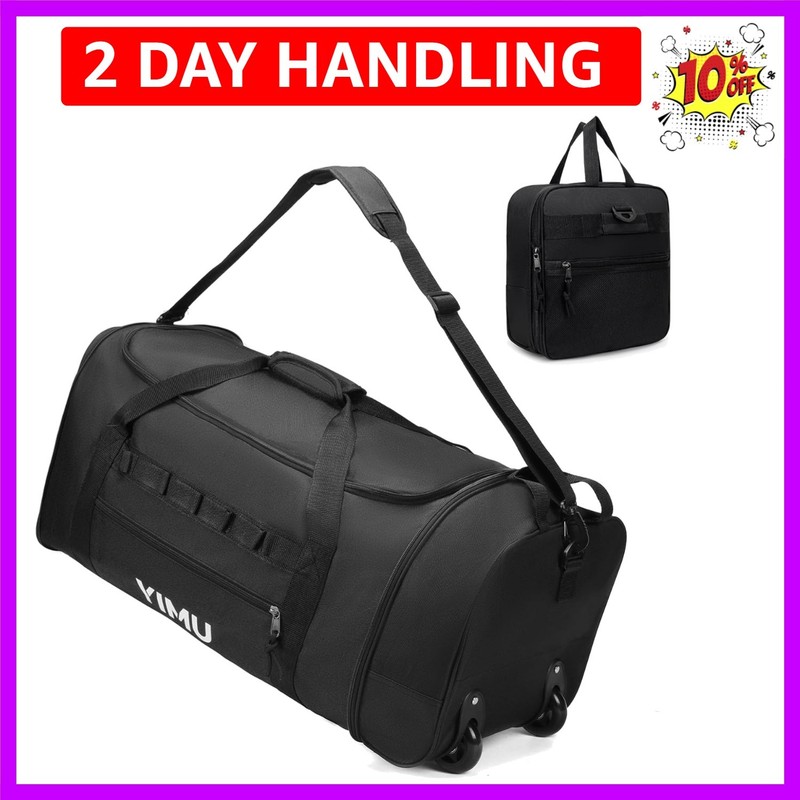 Large-Capacity Foldable Travel Bag, Single-Shoulder Hand-Held Wheeled Bag, Li…