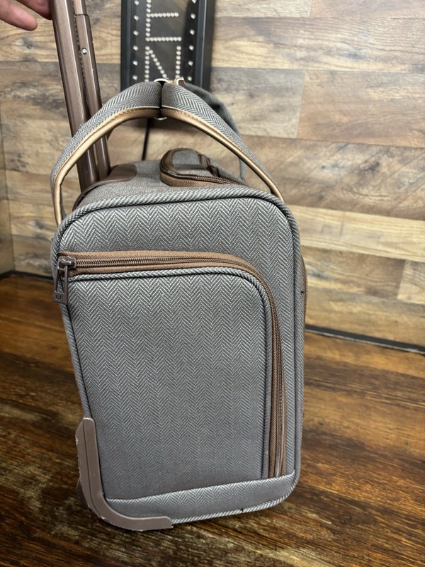 London Fog 15" gray Rolling Soft Shell Carry On Under Seat Luggage gallery