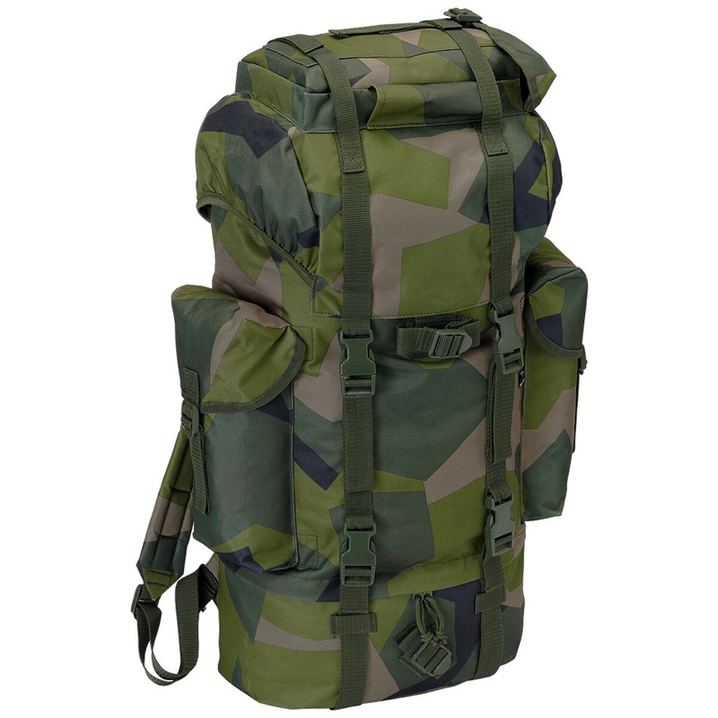 Brandit Combat Rucksack Backpack Military Hunting 65L Tactical Swedish M90 Camo