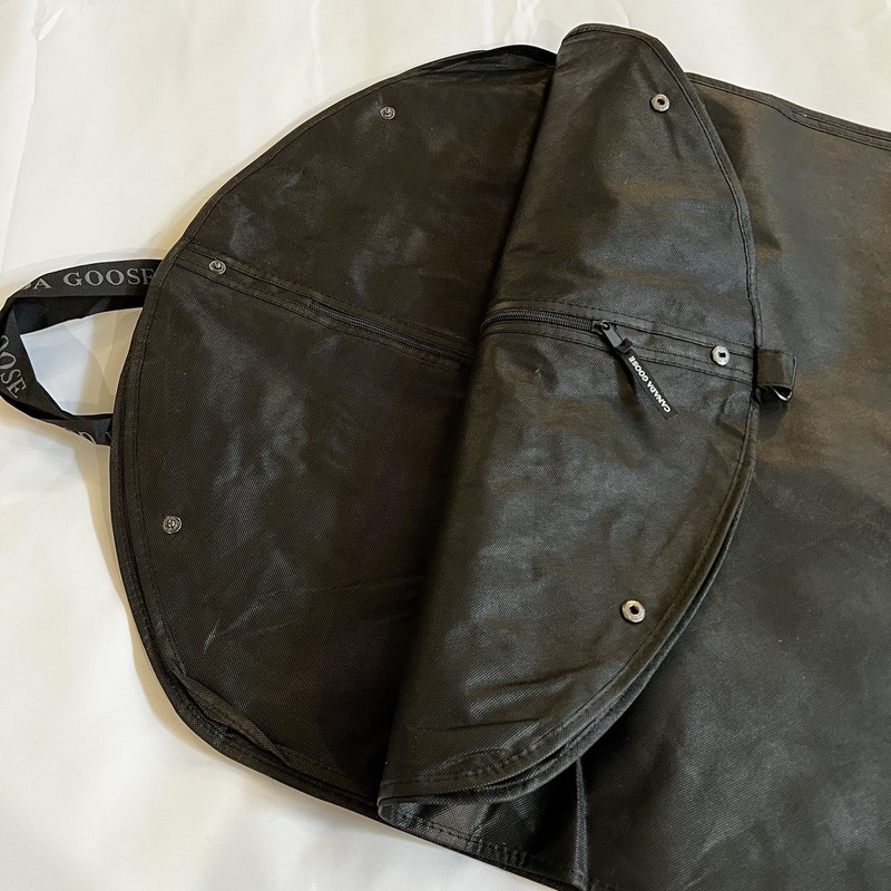 Canada Goose Arctic Program Logo Black Clothing Garment Bag EUC gallery