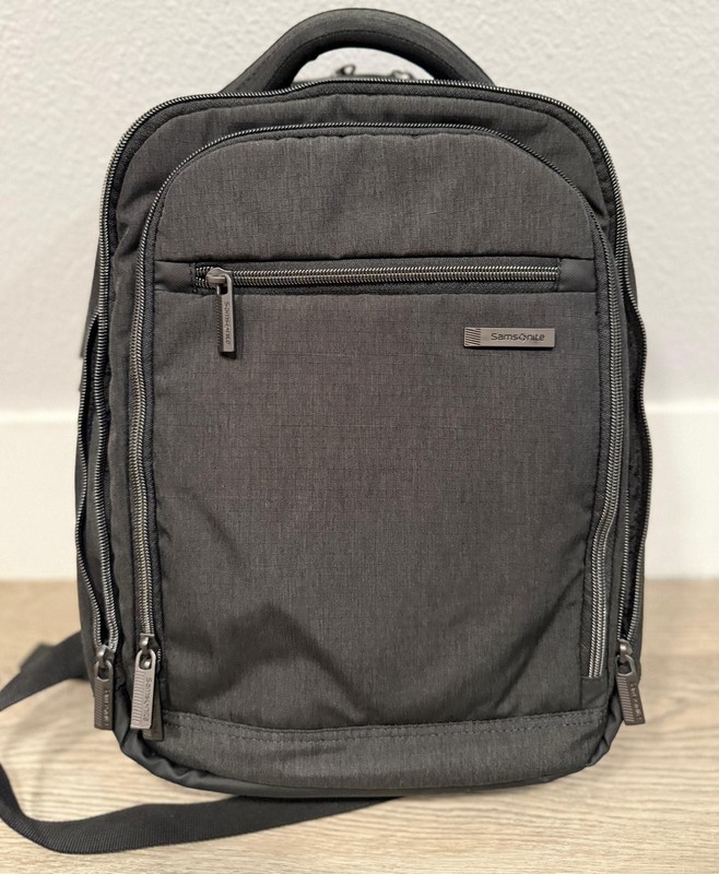 Samsonite Modern Utility Small Backpack Charcoal Gray Heather New Bag gallery