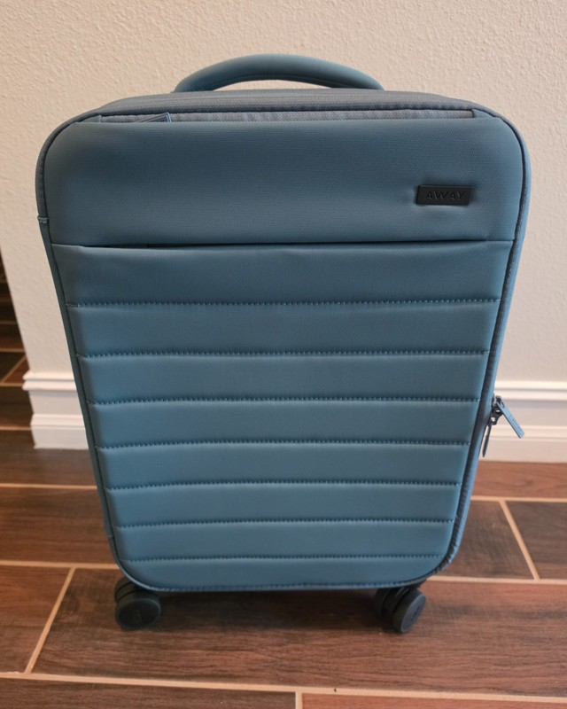 Away Softside Carry-On Suitcase, 22 Inch High-Strength Nylon Luggage Never Used