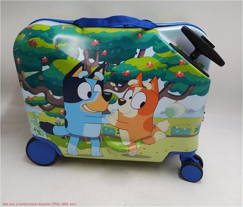 Bluey Checked Hardside Ride on Luggage - Bluey SEE DETAILS