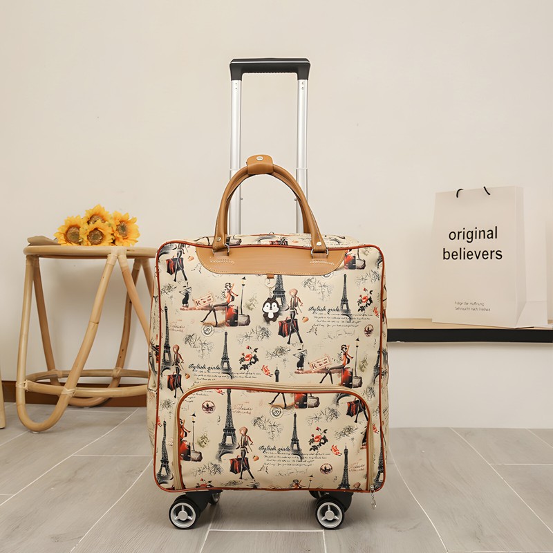 16" 18" Wheeled Underseat Suitcase Rolling Carry On Trolley Luggage Travel Bag gallery