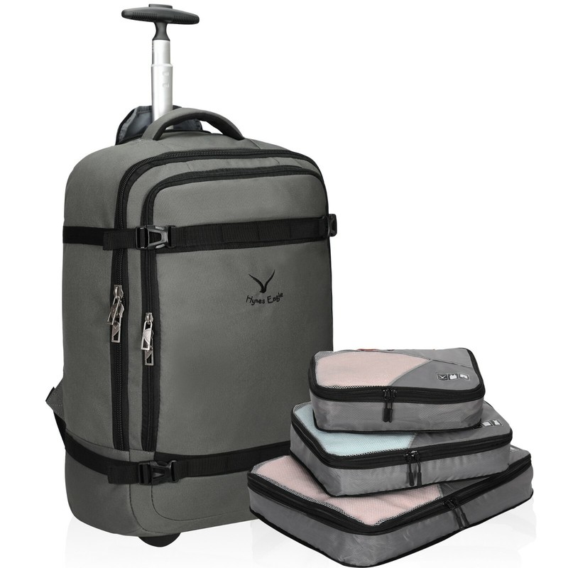 42L Rolling Backpack Convertible Wheeled Cabin Approved Carry on Suitcase 21inch