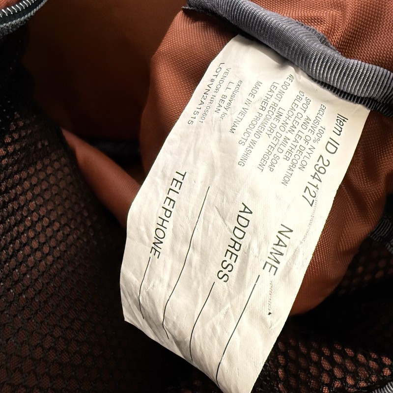 E1 LL Bean Adventure Duffel Bag Large With Back Pack Straps Green Travel gallery