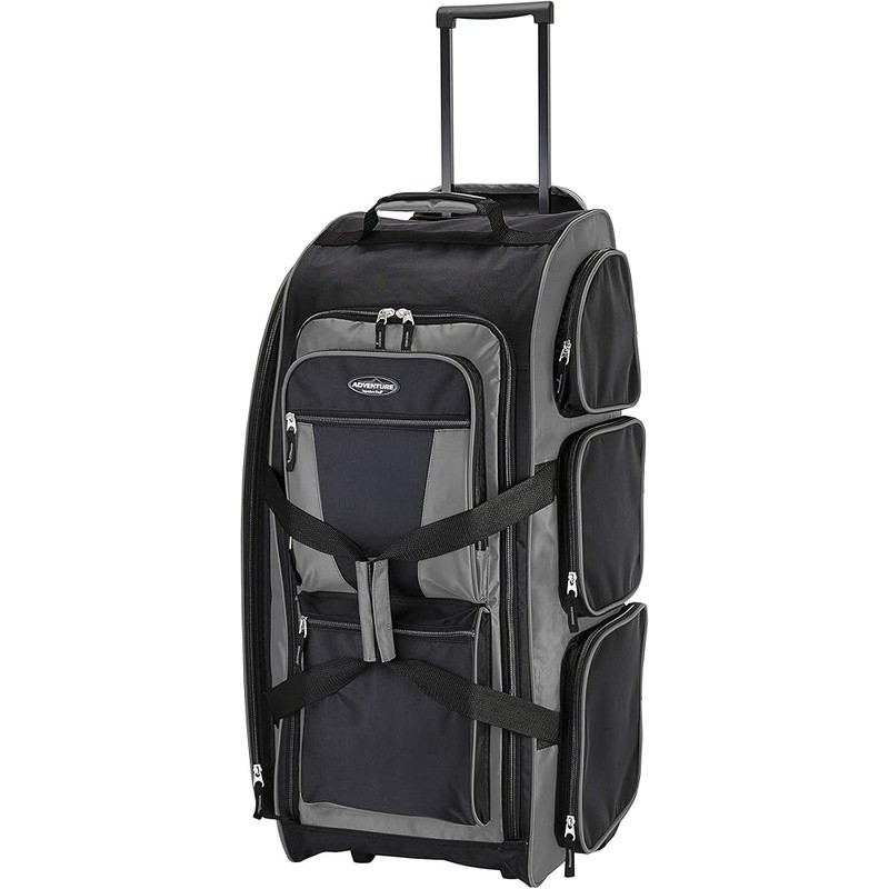 Durable Polyester Duffel Bag W/ Spacious Main Compartment & Carry Handles New