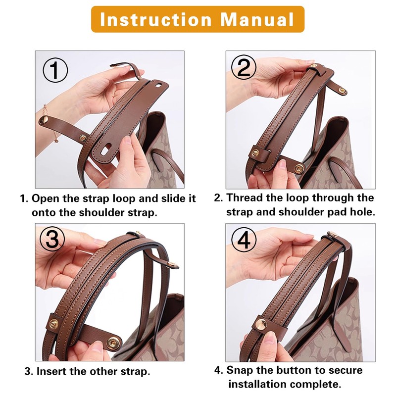 Shoulder Strap Pad Compatible with Tote Bags, Handbag Accessories, Upgraded A... gallery