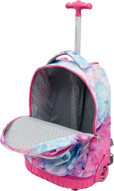 18" Rolling Backpack with Shoulder Straps, Tye Dye gallery