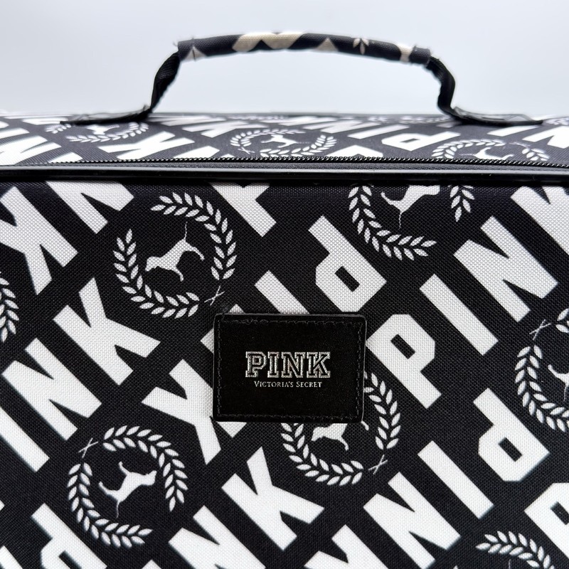 Pink By Victoria's Secret Logo Pattern Rolling Wheel Carry-On Luggage Suitcase gallery