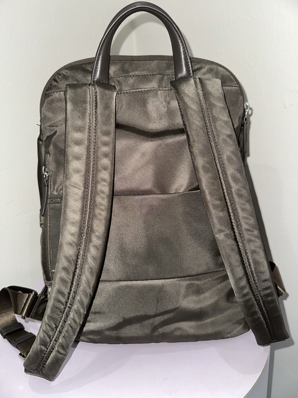 Tumi Brown Backpack Adjustable Straps Multiple Compartments 196301MKS gallery