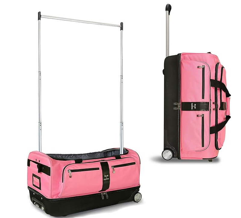 Travolution Dance Bag with Garment Rack, 28 Inch Rolling Duffel With Wheels