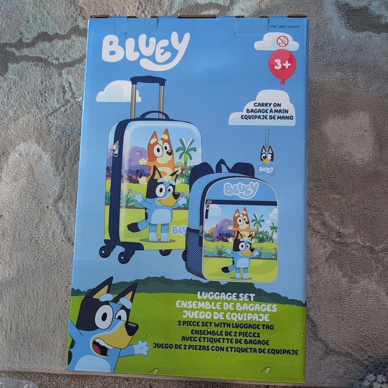 Kid’s Licensed 2 Piece Luggage Set Bluey