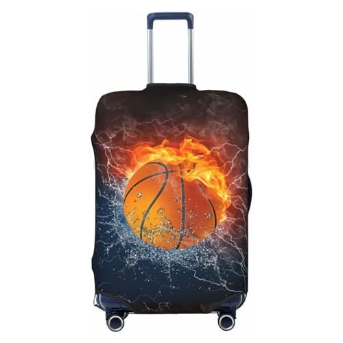 Basketball In Water And Fire Luggage M (Fit 22-24 Inch Luggage) Balls #04