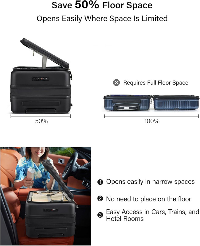 Hardside Expandable Large Checked Luggage, 28 Inch Top Opening Trunk Luggages wi gallery