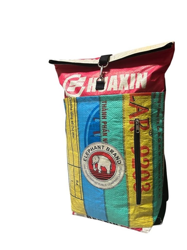 Fair Trade Patch Duffle Backpack handmade in Cambodia