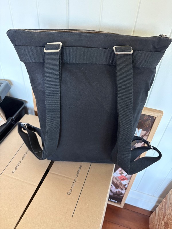 ATKM Standard Backpack - Custom black with orange interior, Made in Australia gallery